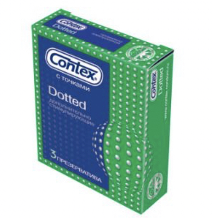 Презервативы Okoto Dotted с точечной поверхностью, 3 шт 1466 - Okoto - Ребристые презервативы - Купить