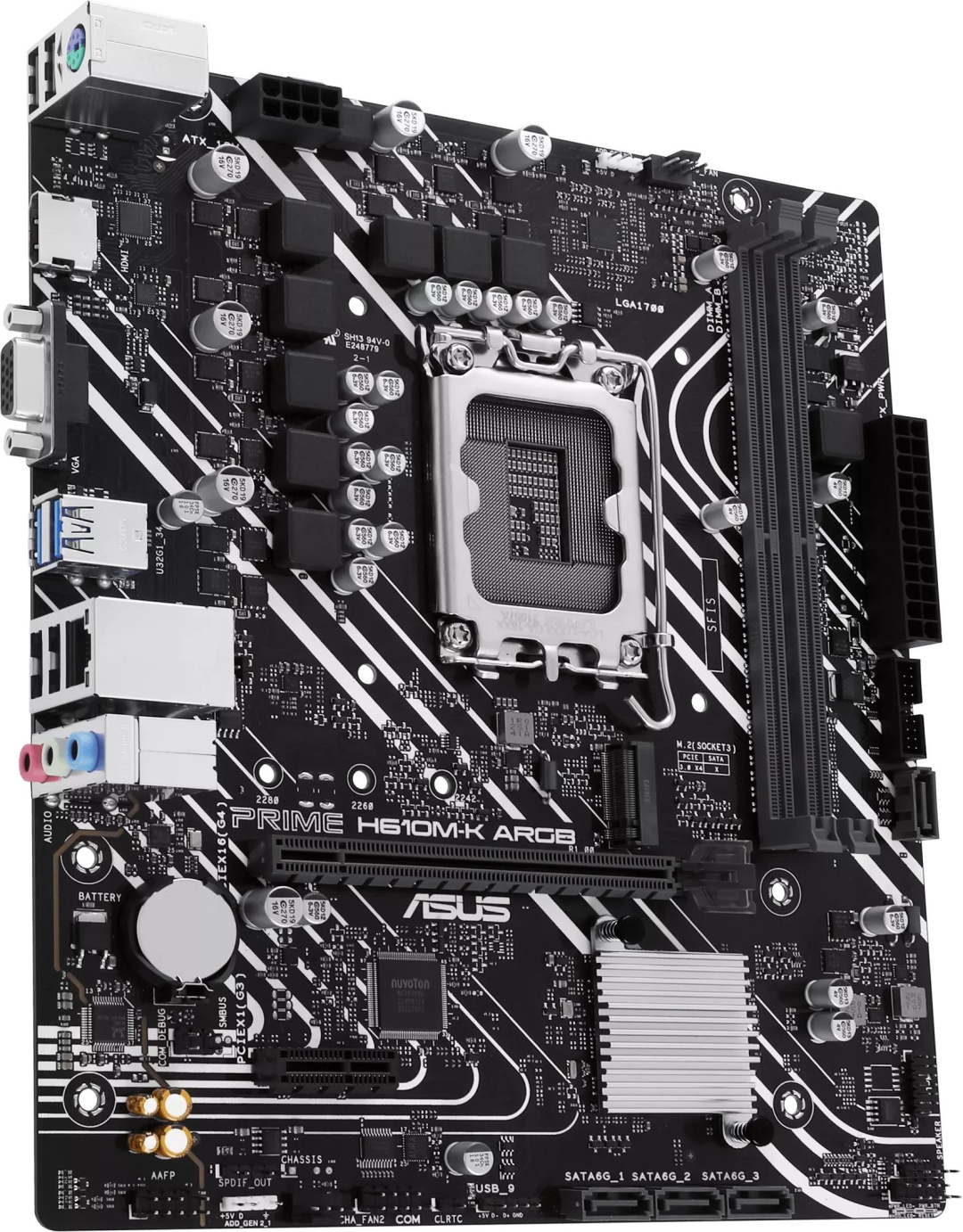 Материнская плата ASUS PRIME H610M-K ARGB