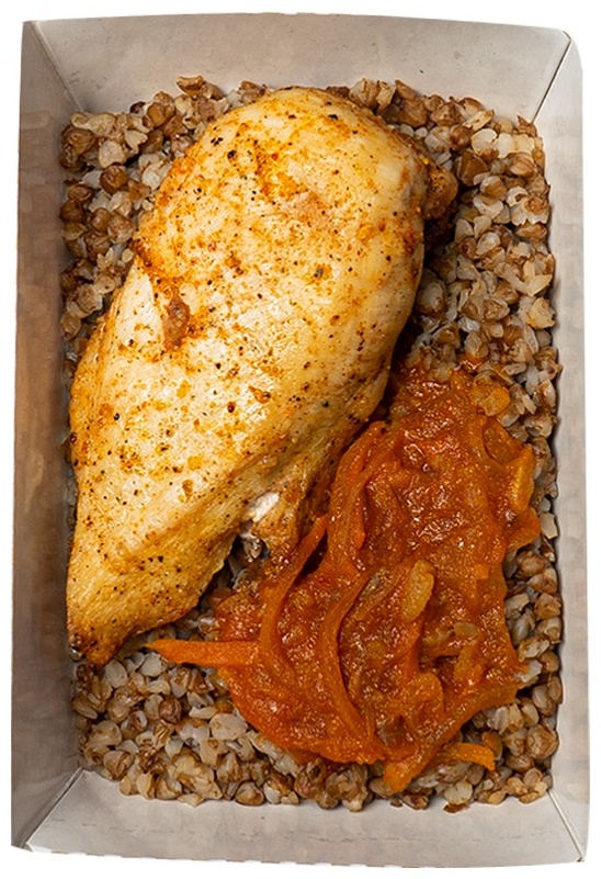 Mfood.kz Куриное филе с гречкой 280 г