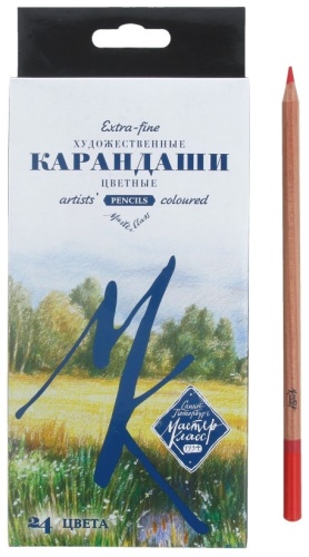 Цветной карандаш Мастер-Класс форма трехгранная 24 шт
