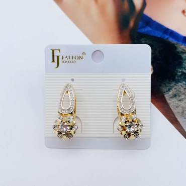 Серьги Fallon Jewelry бижутерный сплав, ювелирный сплав, медицинское золото, кристалл