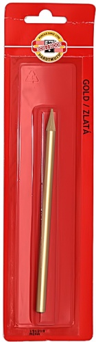 Карандаш цельнографитовый KOH-I-NOOR Progresso 8750/040, в лаке, ЗОЛОТОЙ
