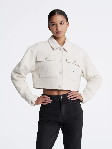 Пальто Calvin Klein кремовый, светло-бежевый