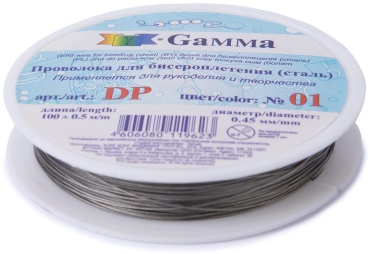 Zlatka проволока DP №01 100 м серый 1 шт