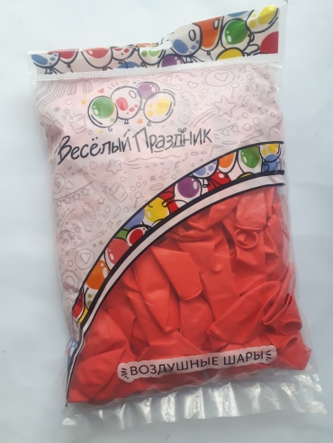 Набор воздушных шаров Веселый праздник однотонный 100 шт
