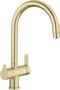 Смеситель для кухни (мойки) Blanco Trima Satin Gold 526695, двухзахватный