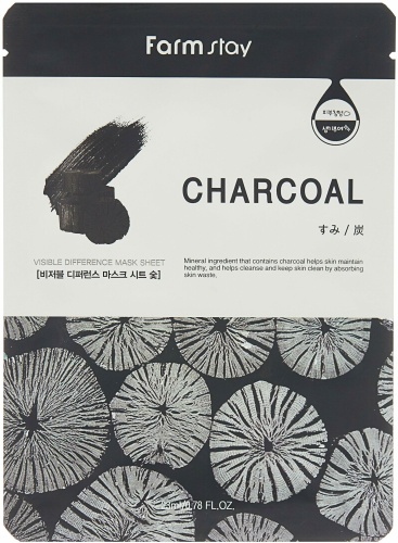 Маска для лица Farmstay тканевая Charcoal 1 шт