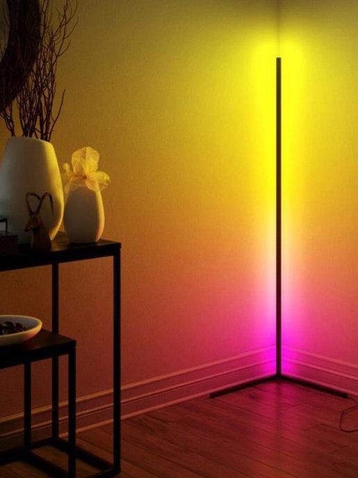 Напольная лампа TEZIUS RGB 125 без цоколя, 20 Вт, металл, пластик