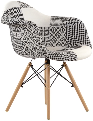 Стул SK Trade Eames DAW Patchwork, 83x64x56 см, мультиколор