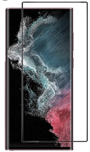Стекло GLASS для Samsung Galaxy S22 Ultra черный