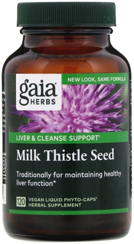 Gaia Herbs БАД Liver & Cleanse Support Milk Thistle Seed 120 капсул