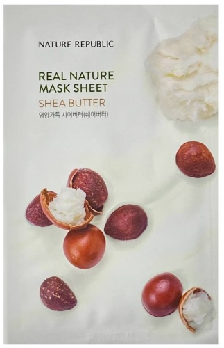 Маска для лица Nature Republic тканевая Real Nature Mask Sheet Shea Butter 1 шт
