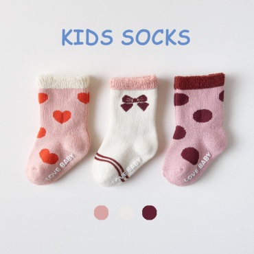 Носки Kids collection Junnoskikids01 белый, бордовый, розовый 10, 12