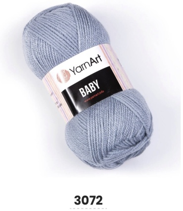 Моток YarnArt Baby 3073 Серый 150 м 50 г