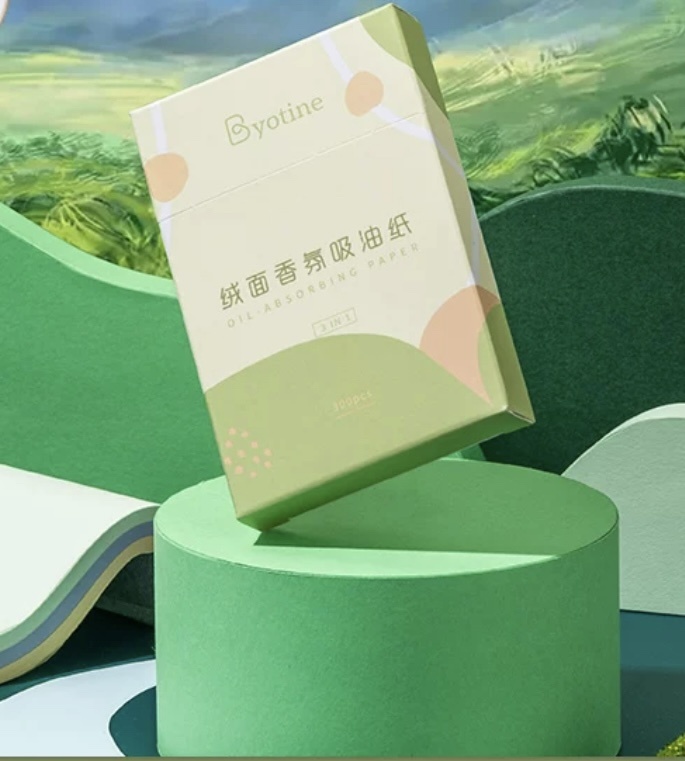 Byotine Green салфетки матирующие бумажные 300 шт