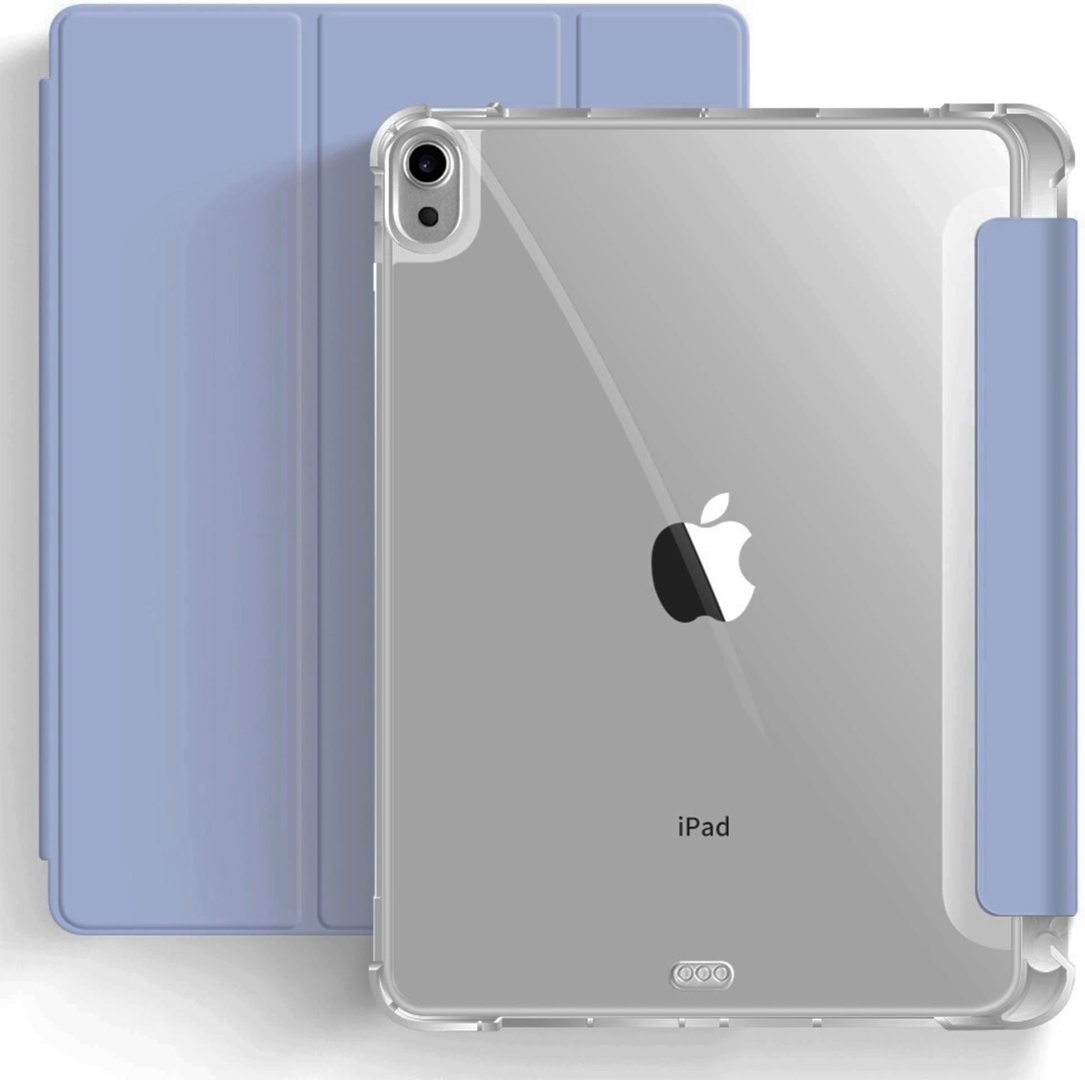 Чехол для Apple iPad Air 11 (2025), iPad Air (2020), iPad Air (2022), iPad Air 11 (2024) 10.9 дюйм прозрачный, сиреневый