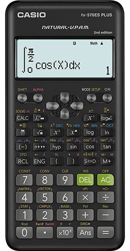 CASIO FX-570ESPLUS-2WETD, 12-разрядный, черный