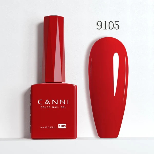 CANNI гель-лак новая серия 9105 глянцевое 9 мл
