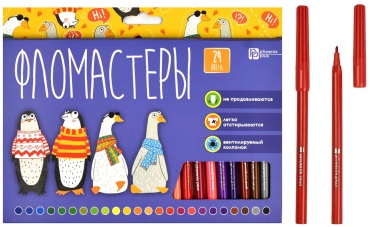 Фломастер Феникс плюс 24 шт