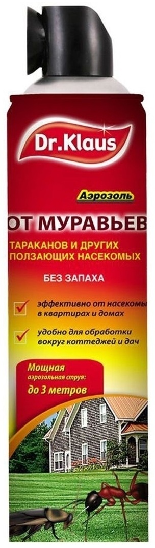 Dr.Klaus аэрозоль От муравьев, тараканов и др. насекомых 600 мл 600