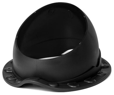 Krovent проходной элемент для скатной кровли Base-VT Wave 125/150 340x280 мм, черный