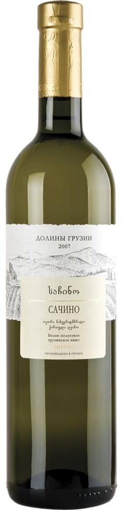Вино Долины Грузии Сачино полусухое белое 11% 0.75 л