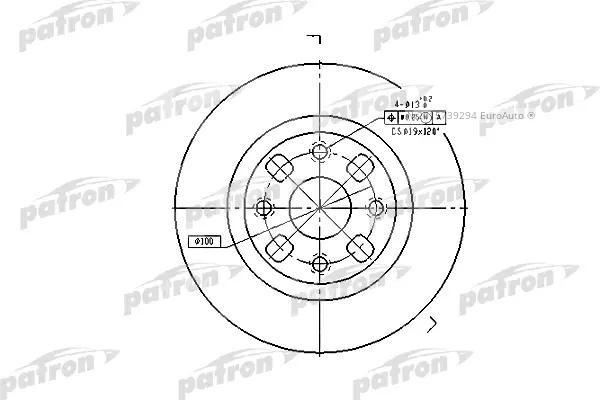 Диски PATRON передние PBD4119