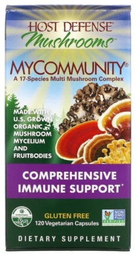 Fungi Perfecti БАД MyCommunity A 17 Species Multi Mushroom Complex 120 капсул
