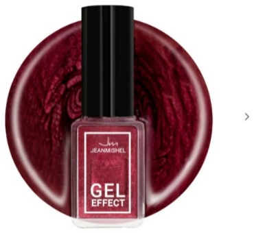 Jeanmishel лак Gel Effect 180 красно-коричневый 6 мл