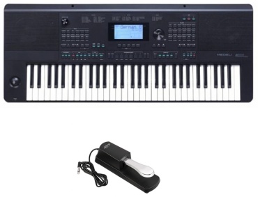 Синтезатор Medeli AK603 + педаль черный