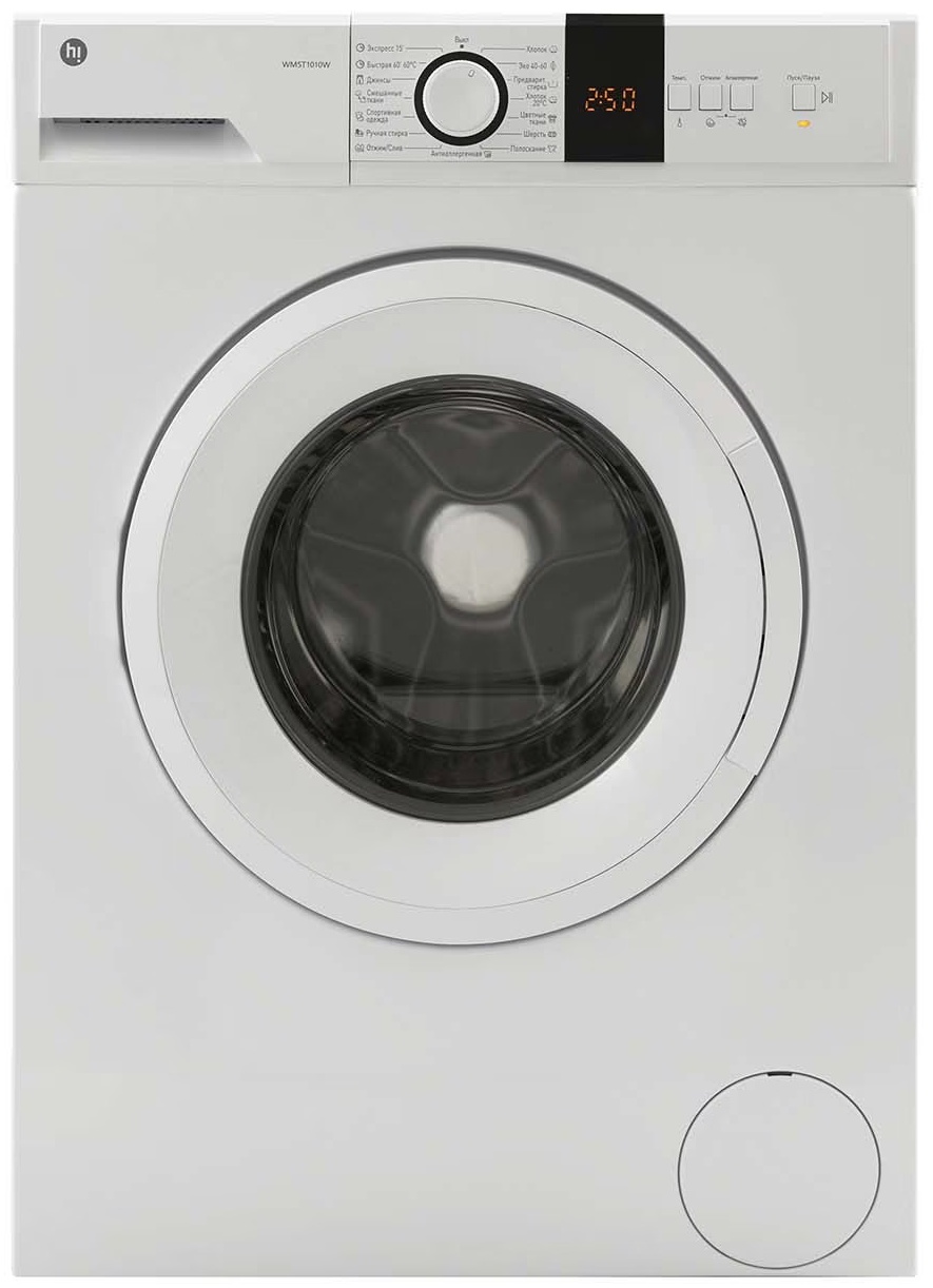 Купить Стиральная машина Hi WM5T1010W белый в Алматы – Магазин на Kaspi.kz