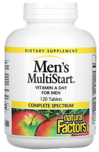 Natural Factors мультивитамины Mens MultiStart 120 таблеток