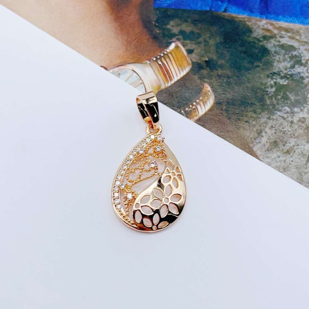Подвеска TUIMEDAQ бижутерный сплав, ювелирный сплав, медицинское золото, кристаллы Swarovski