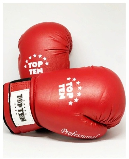  Боксерские перчатки Боксерские перчатки TOP TEN 12 oz красный в .