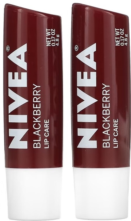 NIVEA бальзам Blackberry 2 шт по 4.8 г