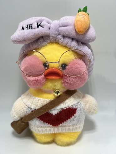 Lalafan мягкая игрушка Уточка, высота 30 см