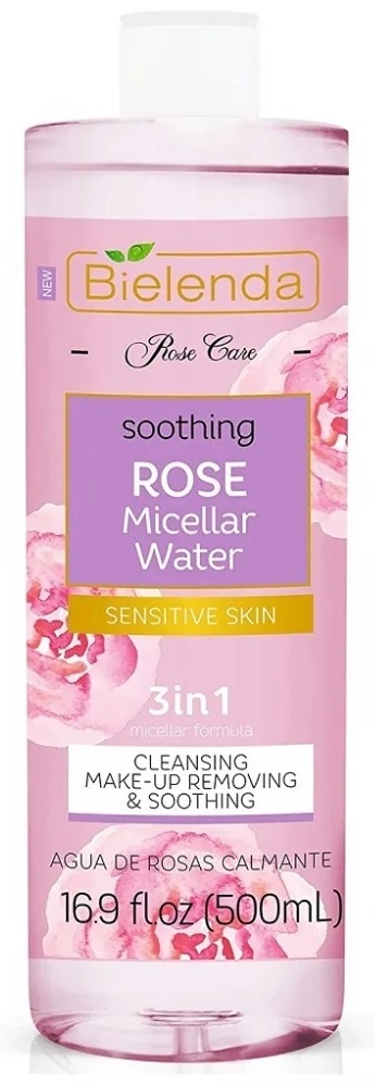 Bielenda Rose Sensetive Skin 3 в 1 мицеллярная вода 500 мл