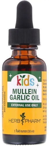 Mullein Garlic Oil, For Kids масло 30 мл