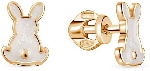 Серьги kari jewelry 09808AR0 вес 0.88 г серебро, эмаль