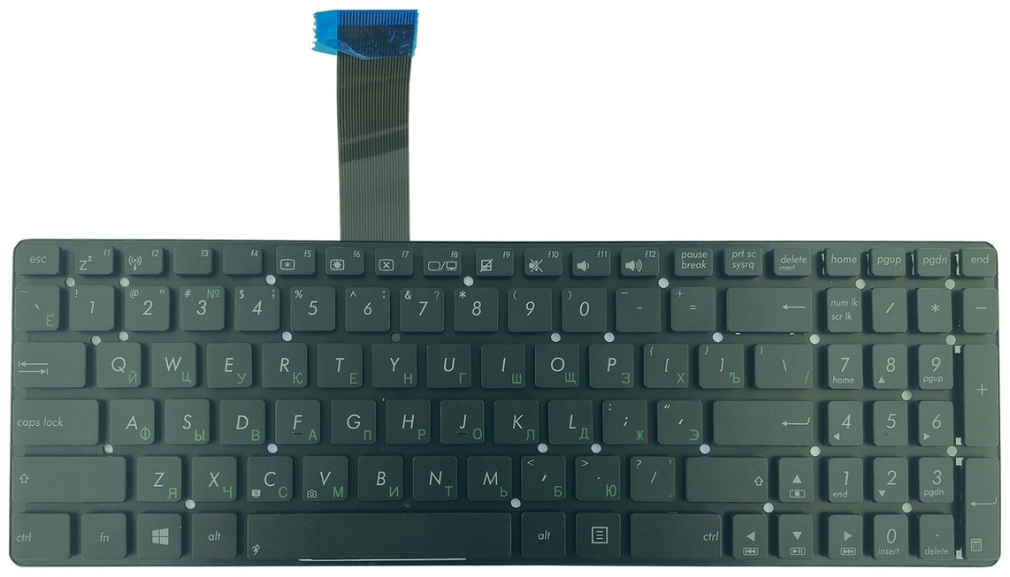 Клавиатура для ноутбука ASUS RU для ноутбука Asus K55 черный