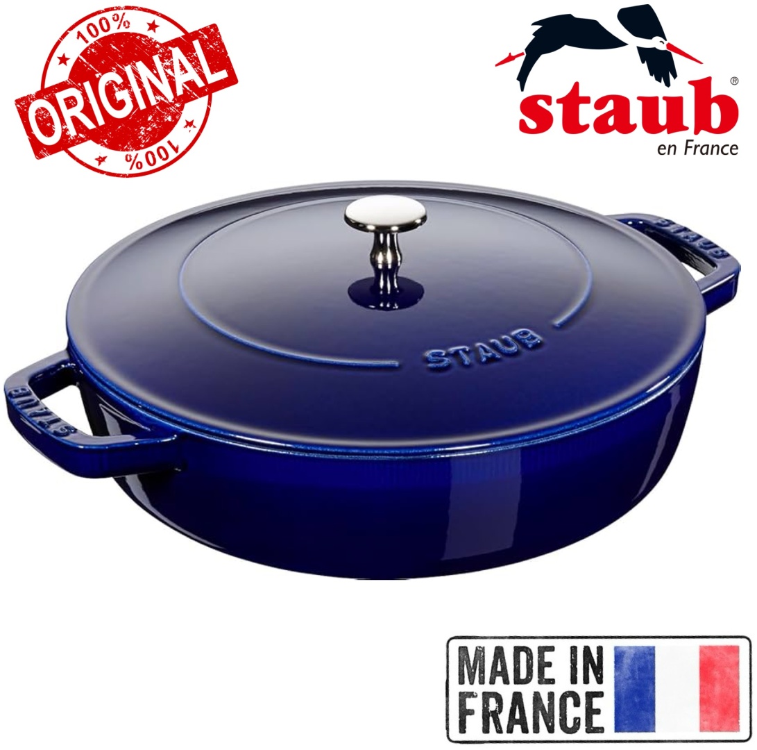 Сотейник 3.7 л, Staub France Dark Blue 28 см чугун