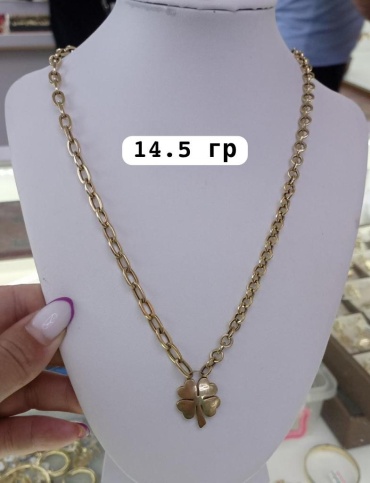 DARI GOLD 455204 длина 55 см, вес 14.5 г золото, плетение колос