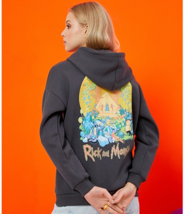 Толстовка Koton Rick and Morty серый