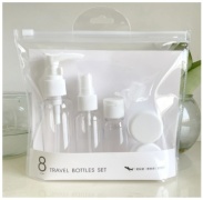 Флакон дорожный наливным путем пластик 80 мл 7 шт