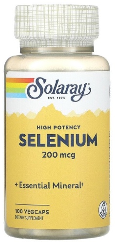 Solaray Selenium 200 мкг капсулы 100 шт