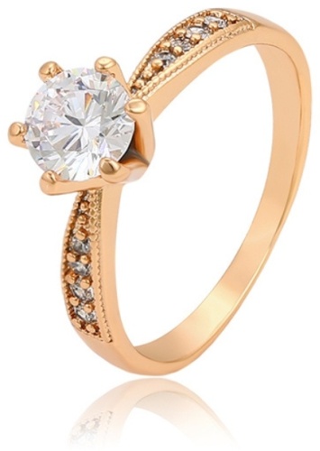 Кольцо Xuping Jewelry размер 18 медицинский сплав, фианит