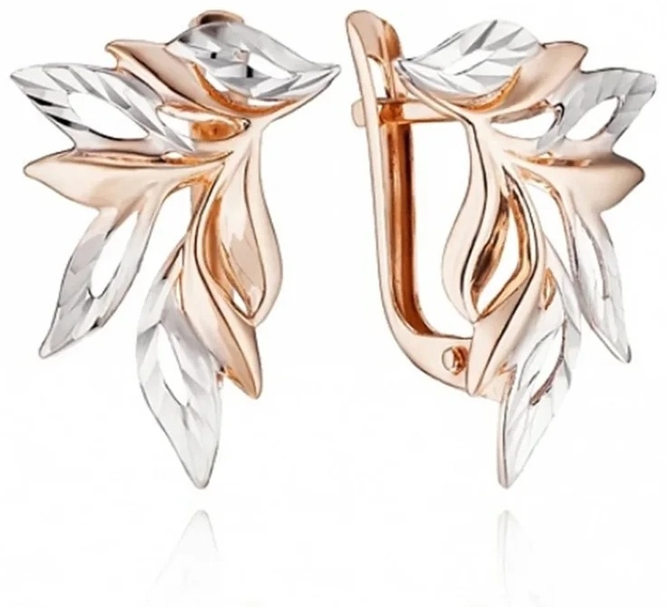 Серьги Lucente 1024495_9 вес 2.3 г золото, без вставок