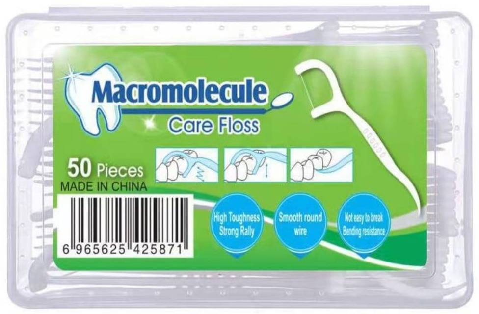 Зубная нить Macromolecule Care Floss флоссер 50 шт