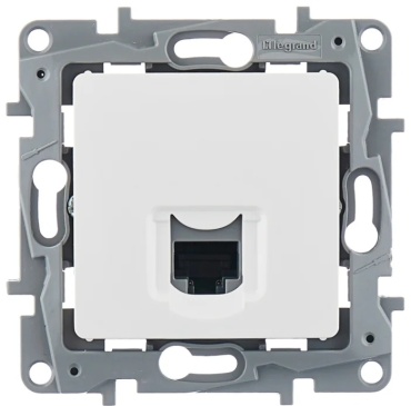 Компьютерная розетка (RJ45) Legrand Etika 672241 RJ45 5E UTP, белый