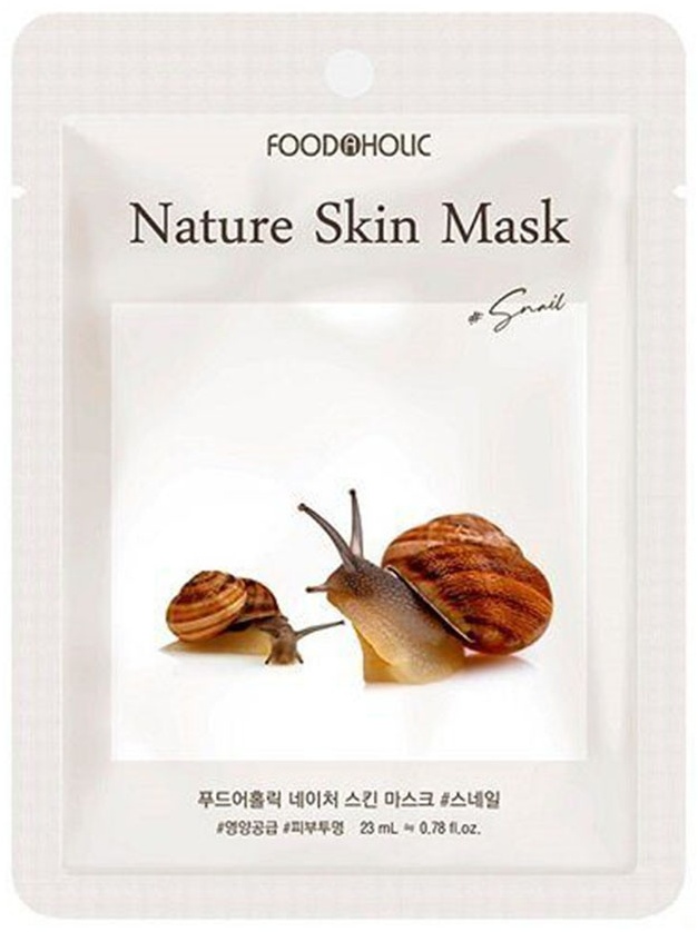 Маска для лица FOODAHOLIC тканевая Nature Skin Snail 1 шт